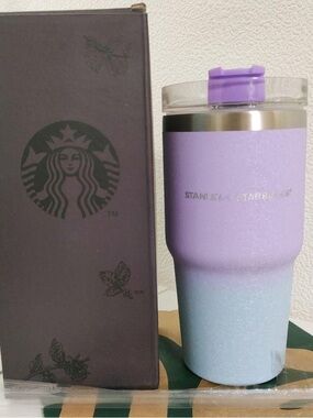 Starbucks x Stanley Lavender Ombre Tumbler 20oz coffee tea mug new